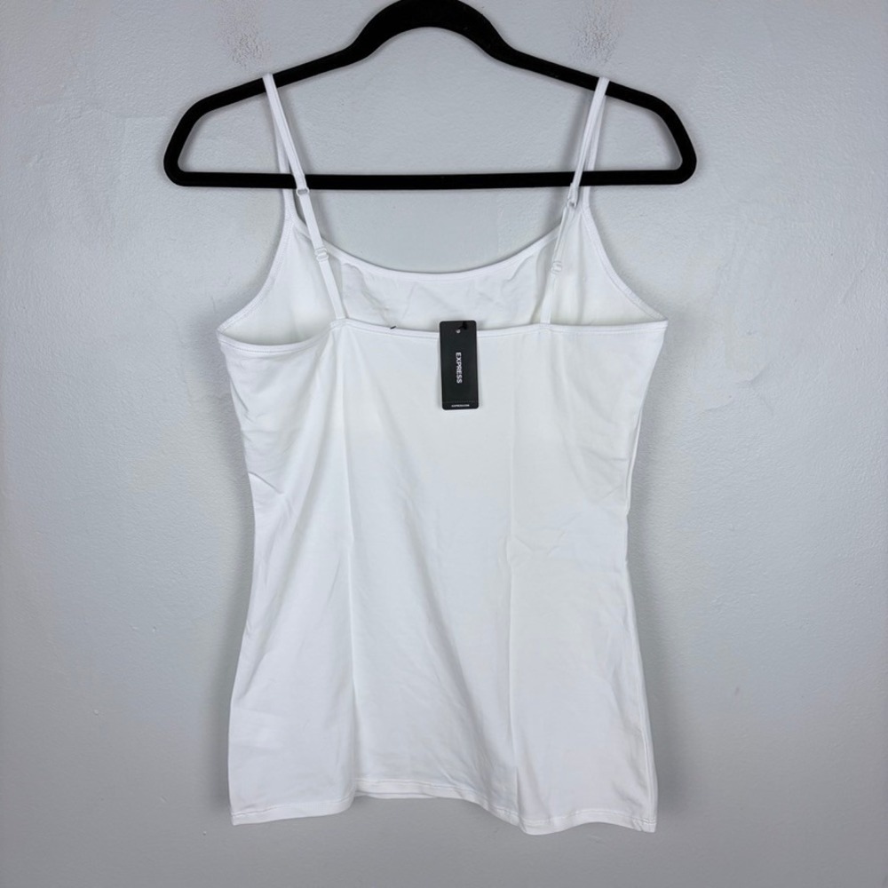 Express Original Best Loved Bra Cami White Adjustable Shelf Built-In Size Medium - Picture 6 of 7